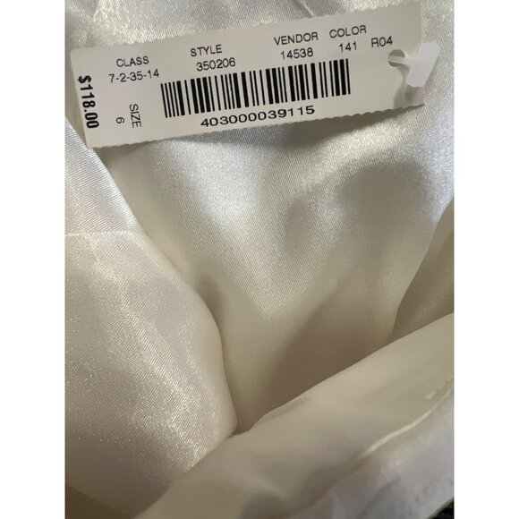 White House Black Market Silk Chiffon Strapless Dress 6 Short Prom Homecoming We - Picture 6 of 10